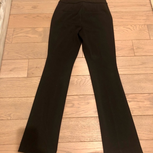 White House Black Market WHBM “The Slim” Dark Black Pants Slacks Size 4 - Picture 2 of 6